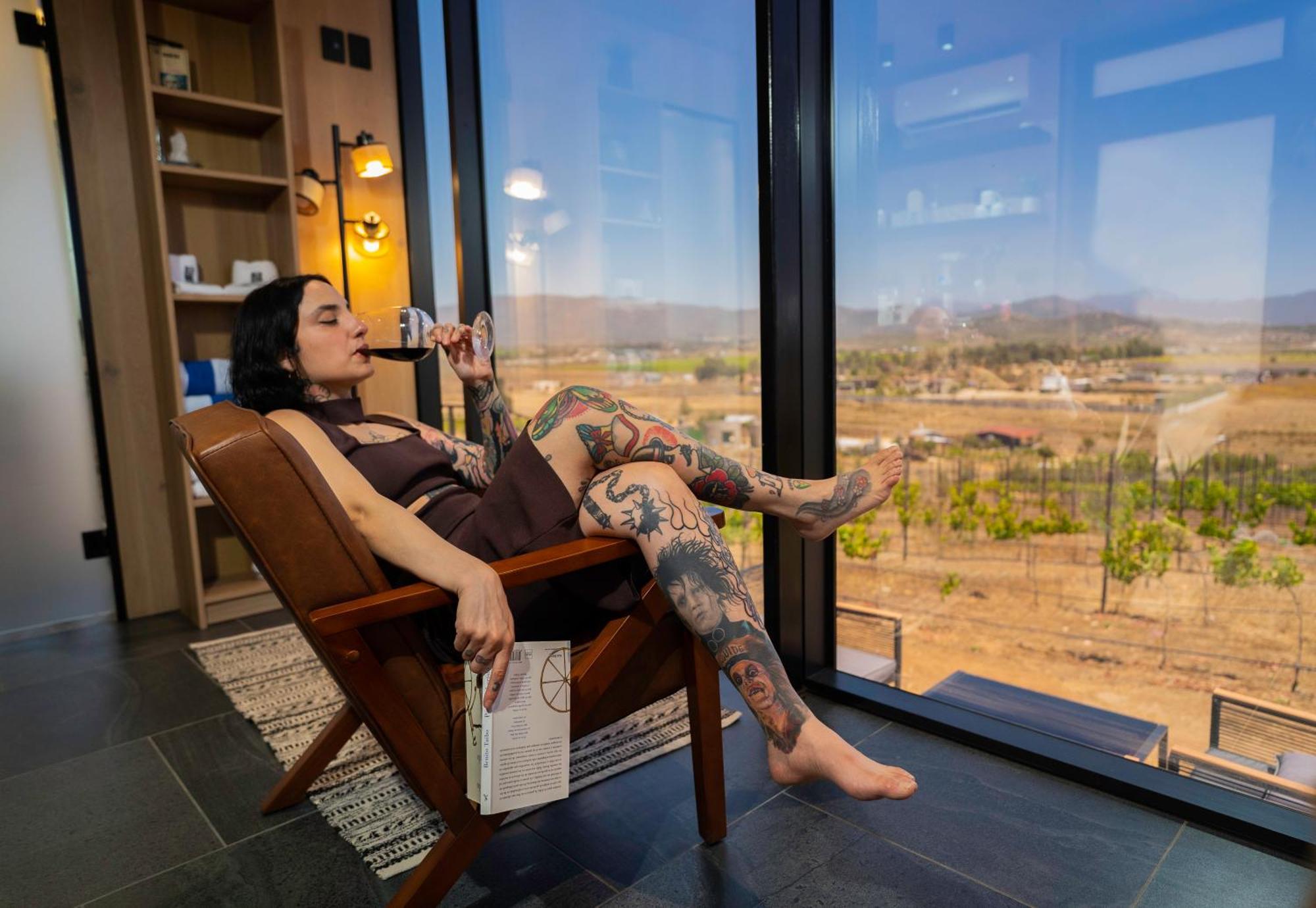 Bajo Estrellas Hotel Contemporaneo Valle de Guadalupe Kültér fotó